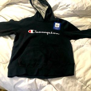 Boys M Champion black sweatshirt/hoodie